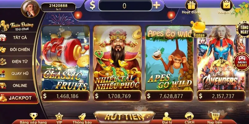 TDTC 47 Phòng Quay Hũ, Slot Game