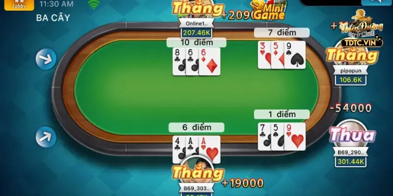 TDTC Tiết Lộ Thủ Thuật Bài Ba Cây Hỗ Trợ Chiến Thắng Bất Bại 8 TDTC tiết lộ thủ thuật bài Ba Cây khi biết điểm dừng